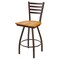 Holland Bar Stool Co 30" Swivel Bar Stool, Brnz Finish, Med Oak Seat X410 - alternate 1